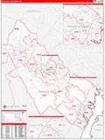Prince William, Va Carrier Route Wall Map